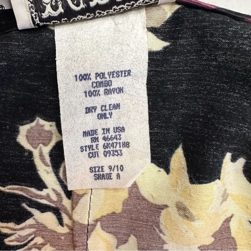 Vintage Satin Maxi Skirt Sz 9/10 Floral Fairy‎ Whimsigoth Grunge 90s Cottagecore